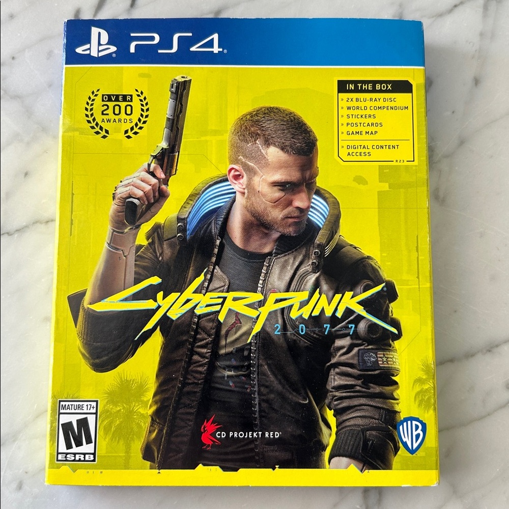 Playstation 4 Cyberpunk 2077 Video Game 2 Disc